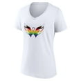 thumbnail image 2 of Women's White Washington Capitals Team Pride Logo V-Neck T-Shirt, 2 of 3