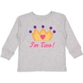 thumbnail image 3 of Inktastic Princess Crown 2nd Birthday I'm Two Girls Long Sleeve Toddler T-Shirt, 3 of 5