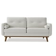 thumbnail image 7 of Huisuilinss Modern Loveseat Sofa,65" Mid Century Sofa Couch,2-Seater Upholstered Love Seat Couch With Soft Cushions & Wood Legs & Trim For Living Room Bedroom Office Apartment, 7 of 7