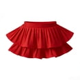 thumbnail image 4 of Yindaity Girls Pleated Skirt School Tennis Skirt Kids Casual Mini Flare A Line Skirts Uniform Skorts Skirt for Girls(Red,9-10 Years), 4 of 5