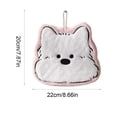 thumbnail image 3 of Toalla de Mano Colgante de Suave Forro Polar Coral – Toalla Pequeña, Absorbente y de Secado Rápido para La Cocina, El Baño o para Los Amantes de Los Perros de Dibujos Animados., 3 of 6