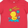 thumbnail image 4 of Inktastic Quack Quack Cute Duckling with Flowers Boys or Girls Baby T-Shirt, 4 of 5