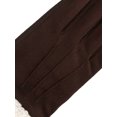 thumbnail image 4 of Isotoner Women's Ultraplush Microsuede Gloves with Sherpa Cuff, Brown, L/XL, 4 of 7