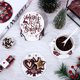 thumbnail image 3 of Posavasos ZHIPENG con patrón navideño en bandeja acrílica para Decoración de mesa, 6 piezas, 3 of 5