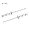 thumbnail image 4 of Unique Bargains 3.2mm Diameter 17mm Grip Length Silver Tone Aluminum Blind Rivets 60 Pack, 4 of 4