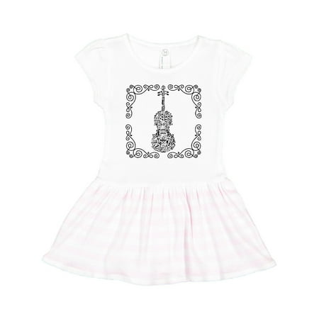 

Inktastic Violin Music Instrument Musician Gift Gift Toddler Girl Dress