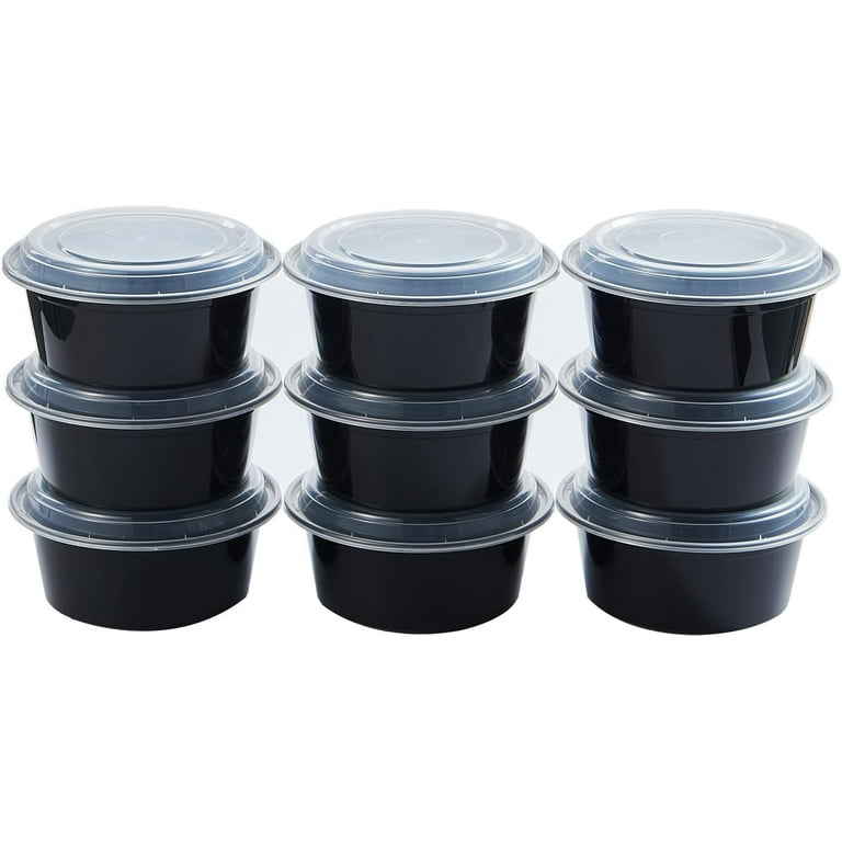 TAKE-OUT/ Container, Black, 38 oz, with lid, 150/cs-Food Service – Croaker,  Inc