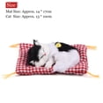 thumbnail image 3 of Muñeco de peluche con sonido de gato de simulación Nikou para decoración del hogar Blanco y Negro, 3 of 15