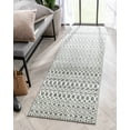 thumbnail image 1 of Well Woven Niria Grey Moroccan Tribal Diamonds Soft High-Lo Pile Runner Rug 2x7 (2'3" x 7'3"), 1 of 8