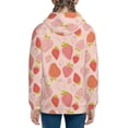 thumbnail image 6 of Pofeuu Strawberry Print Teenage Zipper Hoodie Sweatshirts Hooded Casual Jackets With Pocket For Boys Girls-Medium, 6 of 6