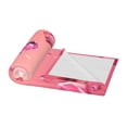 thumbnail image 3 of Pink Diamonds Fallen Lightweight Plush Fuzzy Cozy Soft Blankets 80"X60", 3 of 5