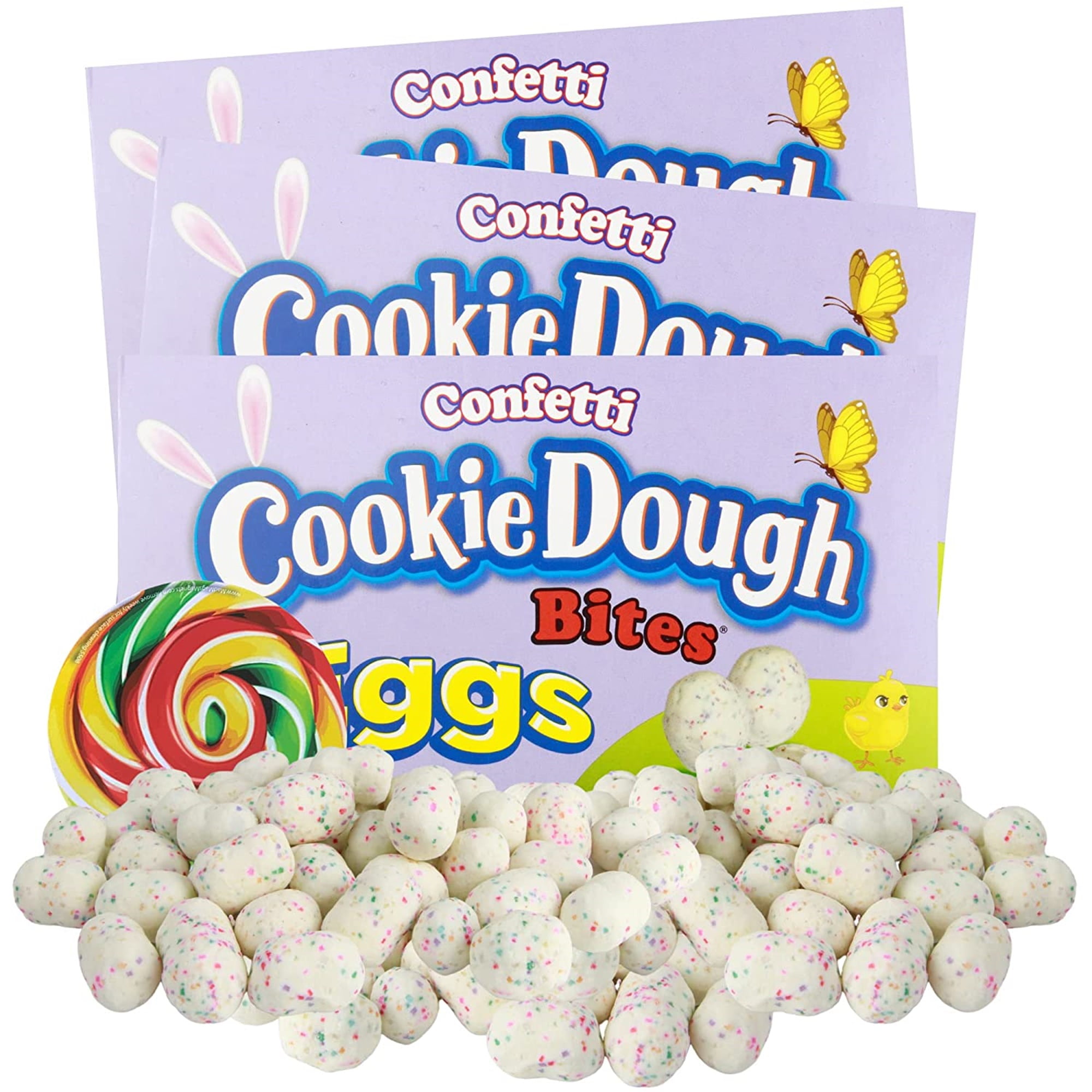 COOKIE DOUGH BITES - CONFETTI EGG THEATER BOX