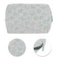 thumbnail image 4 of Unique Bargains 1 Pc Reusable Rectangle Octagonal Hearts Makeup Bag for Travel Blue Polyester, 4 of 6
