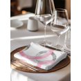 thumbnail image 6 of Pink Grey Cloth Napkins Set of 6 Reusable Dinner Napkins, Geometric Circle Modern Abstract Simple Art Cocktail Napkin Washable Table Napkins for Wedding/Holiday Party/Baby Shower 20"x20", 6 of 7
