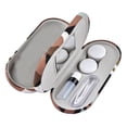 thumbnail image 1 of Estuche doble para gafas Estuche organizador para gafas, para anteojos Estructura simple Ahorro de espacio 2 en 1 Cajas para gafas Estuche para lentes , Yinane Estuche para collar, 1 of 8