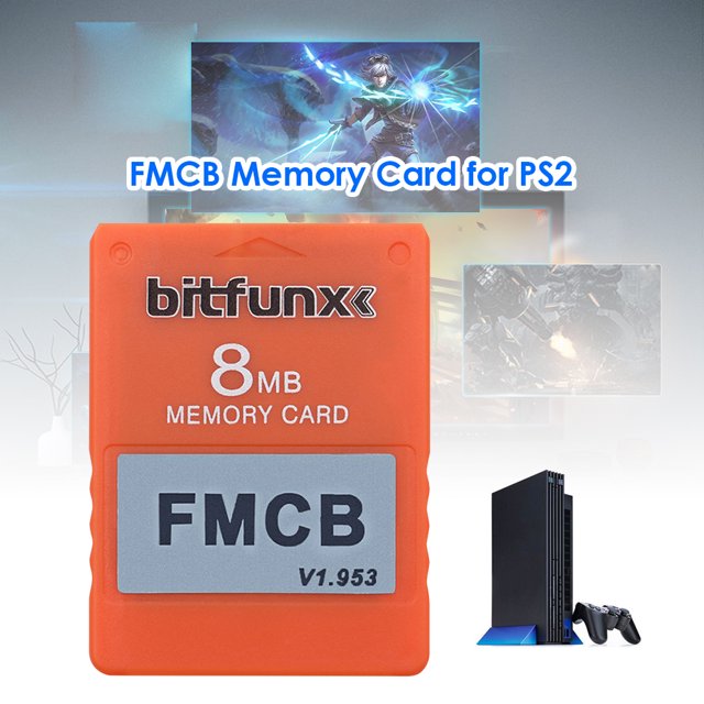 Gratis McBoot V1.953 Tarjeta de memoria FMCB 1.953 Tarjeta de memoria 8MB para PlayStation 2 PS2 Ndcxsfigh Para estrenar