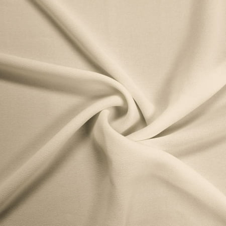 Off White Bubble Satin 59'' 100% Poly Fabric by the Yard