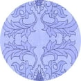 thumbnail image 1 of Ahgly Company Indoor Round Abstract Blue Modern Area Rugs, 8' Round, 1 of 4