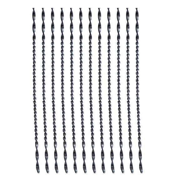 ORDDIART 12Pcs Spiral Steel Blades for Woodworking, 45mm Length, 5.1x0.35x0.35in, Replacement Blades