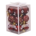 thumbnail image 4 of 12Pcs Christmas Tree Balls Xmas Home Decor Glitter Baubles Party Wedding Ornaments, 4 of 8