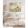 thumbnail image 3 of Yellow Daisy Gnomes Wall Art for Living Room,Canvas Picture Wall Decor for Bathroom Bedroom,Pastoral Bees Floral Botanical Beige Painting Artwork for Office Kitchen Hallway Dining Room Decor 16"x20", 3 of 8