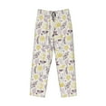 thumbnail image 2 of Fotbe Lavender Flowers Men's Pajama Pants,Sleepwear Pants,Pj Bottoms Drawstring And Pockets-Medium, 2 of 7