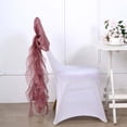 thumbnail image 3 of Efavormart 1 Set Wedding Chiffon Chair Sashes Aisle Decorations Draping Fabric Wrinkle-Free Mauv Chair Cover for Party Ceremony Reception Floral Arrangement Banquet Outdoor Decor, 3 of 6