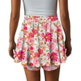 thumbnail image 4 of KISSMODA Flowy Shorts for Women Chiffon Ruffle Skorts Mini Skirts for Teen Girls, 4 of 5