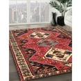 thumbnail image 3 of Ahgly Company Machine Washable Indoor Square Traditional Dark Almond Brown Area Rugs, 8' Square, 3 of 7