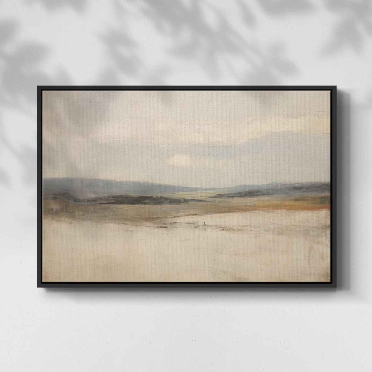 Vintage Landscape-X By Wexford Home Framed in Black Wood Gallery Wrapped Canvas 27 in. x 41 in.