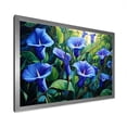 thumbnail image 2 of Designart "Symphony of Morning Glory Garden in Blue and White I" Floral Framed Wall Art Decor - Traditional Purple Morning Glory Entryway Framed Wall Art, 2 of 6