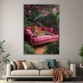 thumbnail image 5 of Mudket Framed Ready to Hang Tropical Jungle Leopard Canvas Wall Art, Pink Floral Cheetah Print Room Decor, Animal Wall Art for Living Room Bedroom Bathroom Bohemian Home Decor - 18"L x 12"W, 5 of 10