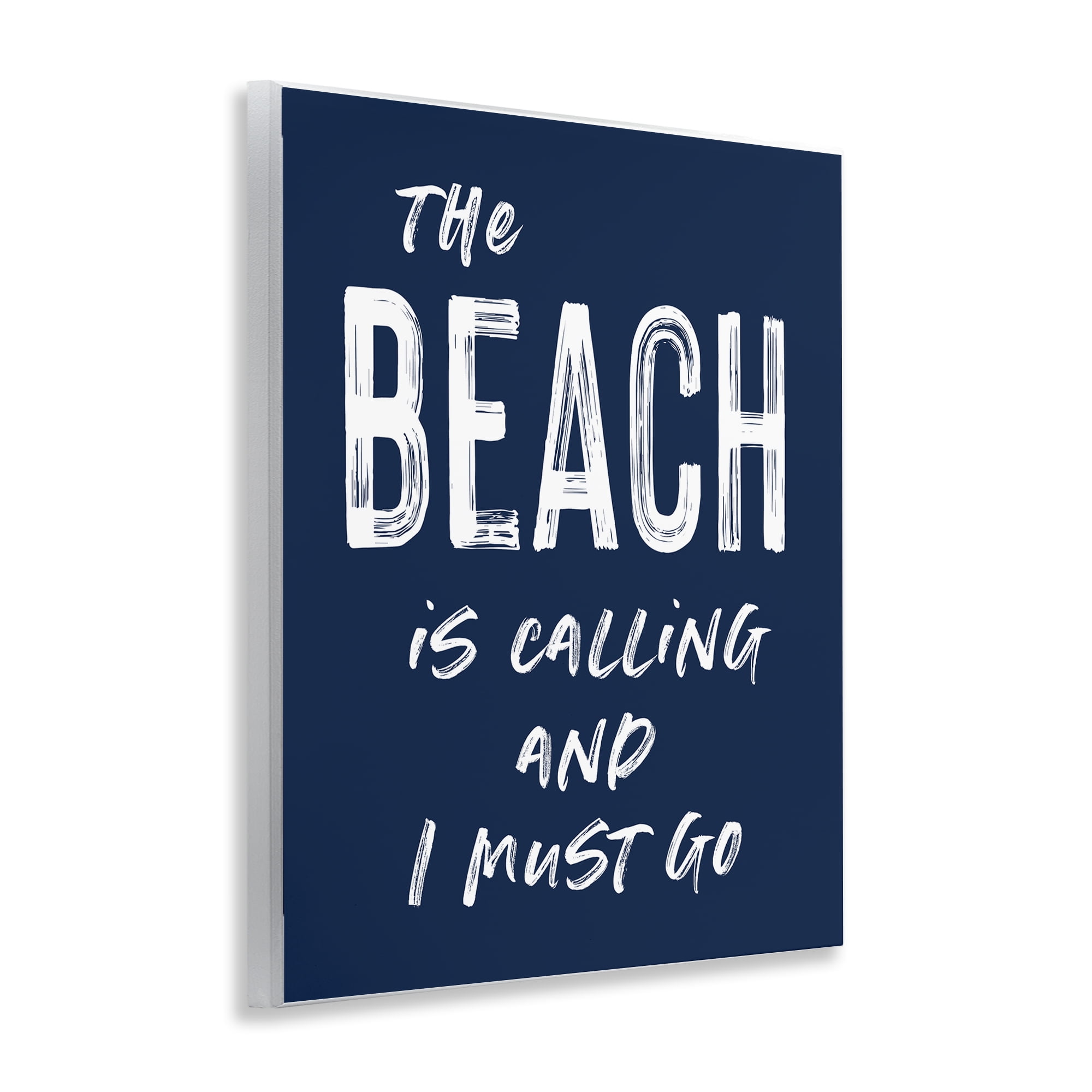 Beach Is Calling Summer Sentiment Wall Plaque Art, design by Lettered and Lined