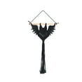 thumbnail image 1 of Macrame Wall Hanging Tapestry Halloween Pattern Handmade for Farmhouse Black 30x50cm, 1 of 9