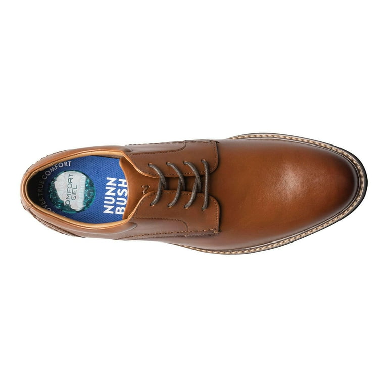 Nunn Bush Westfield Men's Leather Oxford Dress Shoes Color: Cognac Size:  11 - Walmart.com