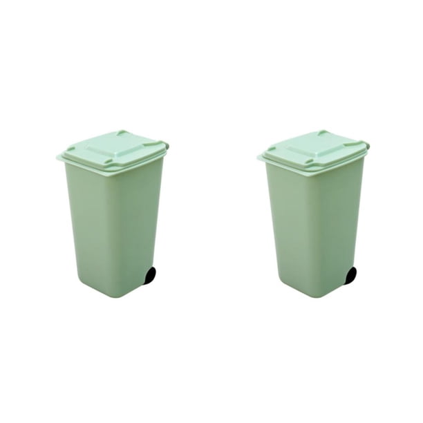 Cateissary Bote de basura de escritorio: amplia aplicación para cubos de basura de plástico duraderos para el hogar y la oficina con tapa Type2 NO2