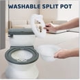 thumbnail image 4 of Also Go Potty Training Toilet for Baby Toddler Boys and Girls, Realistic Potty Chair with Anti-skid Rubber Base, Detachable Toddler Potty Training Toilet, Grey, 4 of 9