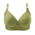 thumbnail image 4 of Gamivast Womens Push Up Bra - Full Coverage, Supportive, Adjustable,No Underwire, Plus Size Bra, Breathable Everyday Bras Green XL Womens Plus Size $5 at, 4 of 6