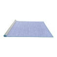 thumbnail image 2 of Ahgly Company Machine Washable Indoor Round Solid Blue Modern Area Rugs, 6' Round, 2 of 4