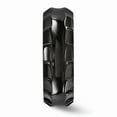 thumbnail image 3 of Solid Black Titanium Men's Faceted Edges 8mm Men's Plain Classic Wedding Band Ring Size 10, 3 of 7