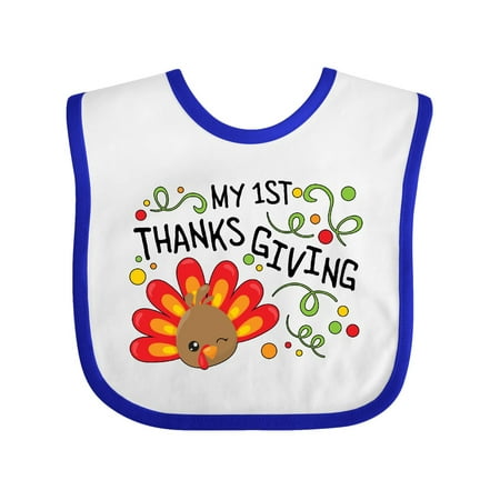 

Inktastic My First Thanksgiving- Cute Turkey Gift Baby Boy or Baby Girl Bib