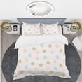 thumbnail image 2 of Designart 'Gold Chic Design III' Mid-Century Duvet Cover Set, 2 of 4