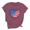thumbnail image 4 of Women 4th of July Patriotic Shirt American Flag Independence Day Tee Summer Shirt, 4 of 6