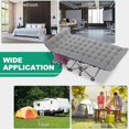 thumbnail image 4 of FICISOG Adults Folding Camping Cots 900lbs Layer Oxford Sleeping Cots with Carry Bag & Mattress(2PK), 4 of 12