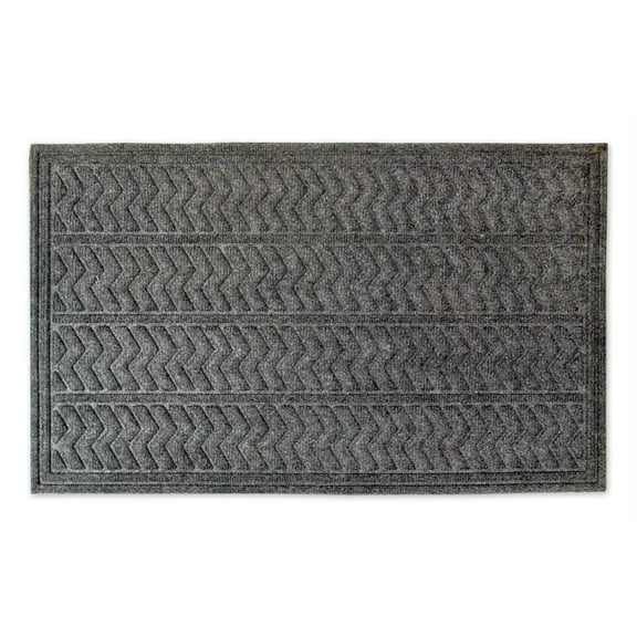 Dark Gray Chevron Hog Mat 2x3 Ft