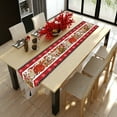 thumbnail image 5 of Michellecmm Christmas Table Runners Colorful Christmas Elements Tablecloths for Table Home Holiday Decorations, 5 of 6