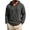 #03 Gray, variant on Men's Button Placket Hooded Sweatshirt, Henley Collar Top, Relaxed Pullover Hoodie Drop Shoulder Long Sleeve for Casual Vacation, Army Green 3XL