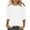 White, variant on ABATAB Womens Casual 3/4 Sleeve T-Shirts Soft Crew Neck Tops Trendy Loose Fit Solid Color Dressy Shirts Soft Office Work Tee Blouses(X-Large,White)