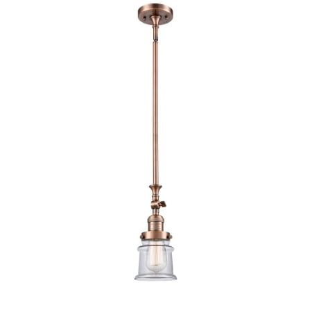 

Innovations Lighting 206 Small Canton Small Canton 7 Wide Mini Pendant - Copper