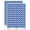 Dark Blue, variant on Letter I Uppercase Fun Bold Font 200+ Round Stickers - White - Matte Finish - 0.50" Size